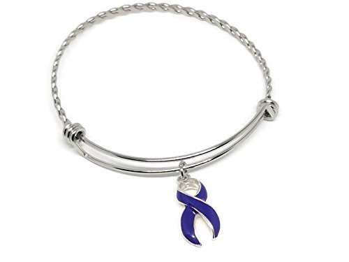 Purple Awareness Ribbon Bracelet