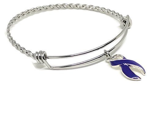 Purple Awareness Ribbon Bracelet